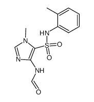 5-formylamino-3-methyl-3H-imidazole-4-sulfonic acid 2-methyl-anilide结构式