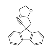 9-cyano-9-<2-(1,1-ethylendioxyethyl)>fluorene结构式