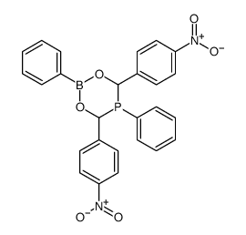 4,6-bis(4-nitrophenyl)-2,5-diphenyl-1,3,5,2-dioxaphosphaborinane Structure