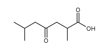 (+/-)-2,6-dimethyl-4-oxo-heptanoic acid Structure