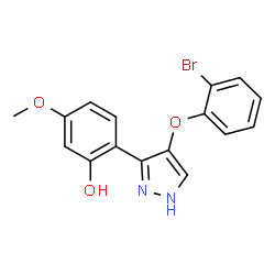 2-[4-(2-Bromophenoxy)-1H-pyrazol-3-yl]-5-methoxyphenol Structure