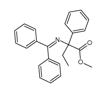 methyl 2-((diphenylmethylene)amino)-2-phenylbutanoate结构式