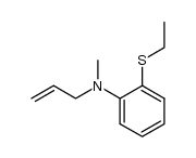 2-ethylthio-N-allyl-N-methylaniline结构式