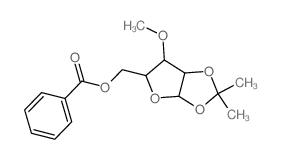 (4-methoxy-7,7-dimethyl-2,6,8-trioxabicyclo[3.3.0]oct-3-yl)methyl benzoate结构式