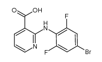 2-(4-bromo-2,6-difluorophenylamino)nicotinic acid Structure