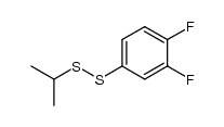 3,4-difluorophenyl isopropyl disulfide结构式