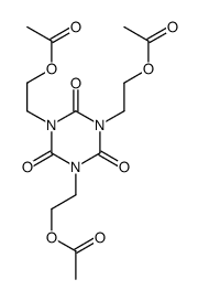 2-[3,5-bis(2-acetyloxyethyl)-2,4,6-trioxo-1,3,5-triazinan-1-yl]ethyl acetate结构式