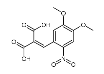 2-(4,5-dimethoxy-2-nitrobenzylidene)malonic acid Structure