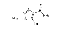 Ammonium 4-carbamoyl-1H-1,2,3-triazol-5-olate结构式