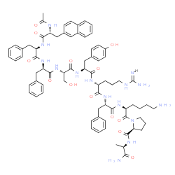 LHRH, N-Ac-3(2-naphthyl)Ala(1)-Phe(2,3)-Arg(6)-Phe(7)-AlaNH2(10)- structure