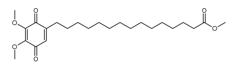 methyl 15-(5,6-dimethoxy-1,4-benzoquinon-2-yl)pentadecanoate Structure