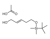 acetic acid,5-[tert-butyl(dimethyl)silyl]oxypent-2-en-1-ol Structure