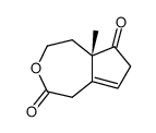 (1S)-1-Methyl-5,10-dioxo-4-oxabicyclo<5.3.0>dec-7-ene结构式