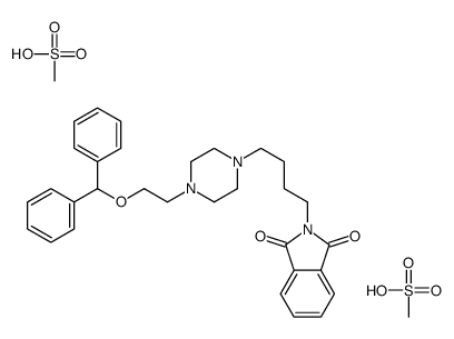 2-[4-[4-(2-benzhydryloxyethyl)piperazin-1-yl]butyl]isoindole-1,3-dione,methanesulfonic acid Structure