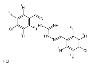 双氯苄氨胍-d8结构式