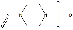 1-nitroso-4-(trideuteriomethyl)piperazine structure