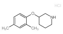 3-(2,4-Dimethylphenoxy)piperidine hydrochloride结构式