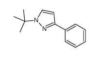 1-tert-butyl-3-phenyl-1H-pyrazole结构式