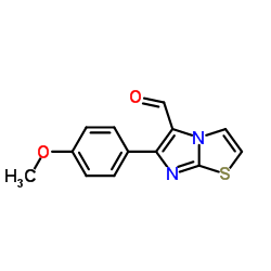 6-(4-METHOXY-PHENYL)-IMIDAZO[2,1-B]THIAZOLE-5-CARBOXALDEHYDE Structure