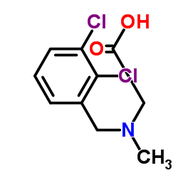 N-(2,3-Dichlorobenzyl)-N-methylglycine结构式