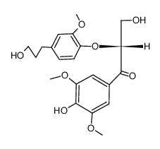 3-(4-Hydroxy-3,5-dimethoxyphenyl)-2-[[4-(3-hydroxypropyl)-2-methoxyphenyl]oxy]-1-hydroxypropan-3-one picture