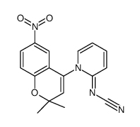 [1-(2,2-dimethyl-6-nitrochromen-4-yl)pyridin-2-ylidene]cyanamide Structure