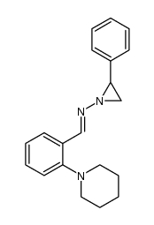 N-(2-(piperidin-1-yl)benzylidene)-2-phenylaziridin-1-amine Structure