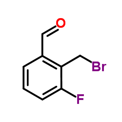 2-(Bromomethyl)-3-fluorobenzaldehyde Structure