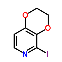 5-Iodo-2,3-dihydro[1,4]dioxino[2,3-c]pyridine结构式