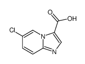 6-氯咪唑并[1,2-A]吡啶-3-羧酸结构式