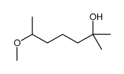 6-methoxy-2-methylheptan-2-ol Structure