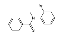 N-(2-bromophenyl)-N-methylthiobenzamide Structure