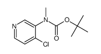 tert-butyl (4-chloropyridin-3-yl)(methyl)carbamate Structure