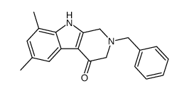 2-benzyl-1,2,3,4-tetrahydro-6,8-dimethyl-4-oxo-β-carboline结构式