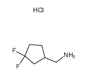 (3,3-difluorocyclopentyl)methanamine hydrochloride picture