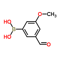 5-Formyl-3-methoxyphenylboronic acid结构式