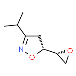 Isoxazole, 4,5-dihydro-3-(1-methylethyl)-5-oxiranyl-, (R*,S*)- (9CI) structure