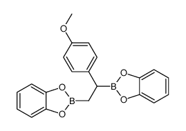 2-[2-(1,3,2-benzodioxaborol-2-yl)-1-(4-methoxyphenyl)ethyl]-1,3,2-benzodioxaborole结构式