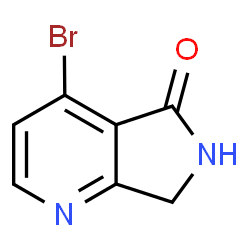 4-Bromo-6,7-dihydro-5H-pyrrolo[3,4-b]pyridin-5-one结构式