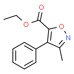 5-Isoxazolecarboxylicacid,3-methyl-4-phenyl-,ethylester(9CI) Structure