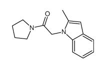 2-(2-methylindol-1-yl)-1-pyrrolidin-1-ylethanone结构式