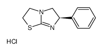 (R)-2,3,5,6-tetrahydro-6-phenylimidazo[2,1-b]thiazole monohydrochloride Structure