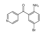 (2-氨基-5-溴苯基)(吡啶-4-基)甲星空app结构式