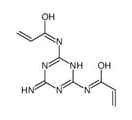 N-[4-amino-6-(prop-2-enoylamino)-1,3,5-triazin-2-yl]prop-2-enamide Structure