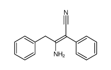 3-amino-2,4-diphenyl-2-butenenitrile结构式