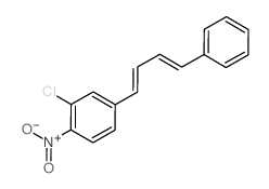 2-chloro-1-nitro-4-(4-phenylbuta-1,3-dienyl)benzene结构式