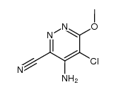 4-amino-5-chloro-6-methoxy-pyridazine-3-carbonitrile Structure