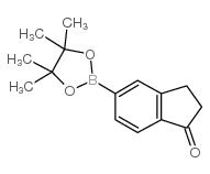 5-(4,4,5,5-四甲基-1,3,2-二恶硼烷-2-基)-2,3-二氢-1H-茚-1-酮结构式