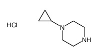 1-cyclopropylpiperazine hydrochloride Structure