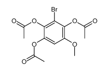 3-Brom-5-methoxy-1.2.4-triacetoxy-benzol结构式